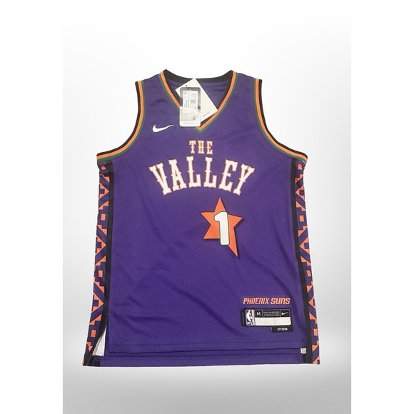Phoenix Suns Jersey Youth Medium NBA Basketball Devin Booker The Valley Nike - Picture 1 of 7